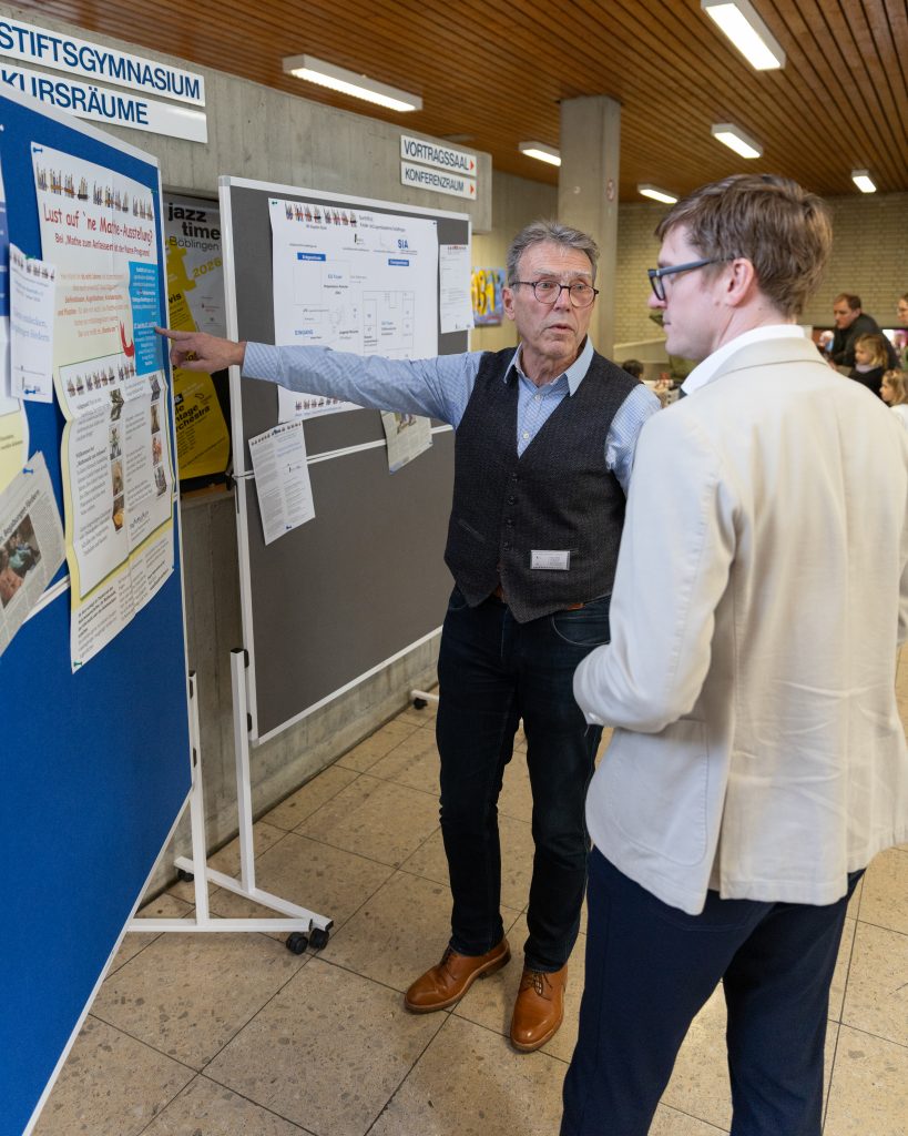 OB Markus Kleemann und der Vorsitzende des BuntStift e.V. im Gepräch